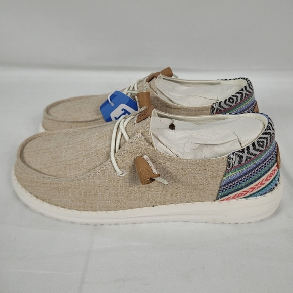 Hey Dude Wendy Funk Crafted Serape Stripe Women's Casual Shoe Size 7 New In Box - Picture 3 of 11